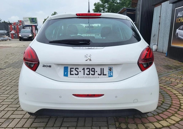 Peugeot 208 cena 30900 przebieg: 126000, rok produkcji 2017 z Rzeszów małe 46